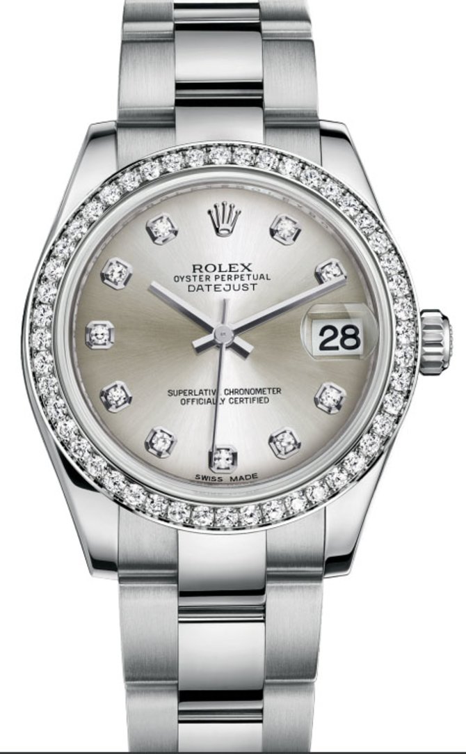 Rolex 178384 sdo Datejust 31mm Steel and White Gold