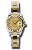Rolex Datejust Ladies 179163 chao 26mm Steel and Yellow Gold