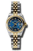 Rolex Datejust Ladies 179163 blcaj 26mm Steel and Yellow Gold
