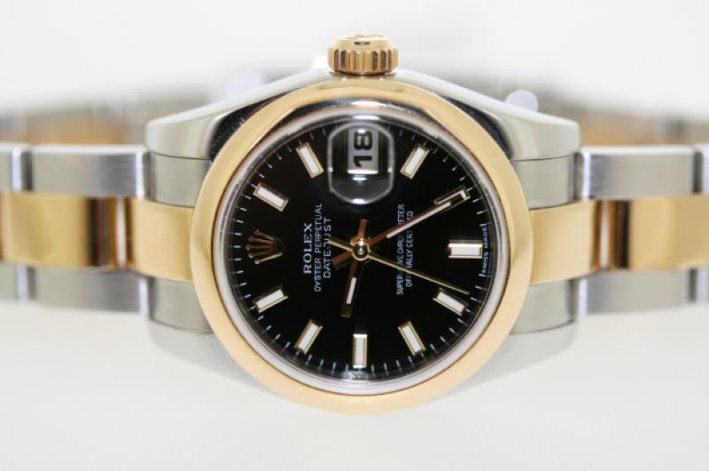 179163 bkso Rolex  26mm Steel and Yellow Gold Datejust Ladies