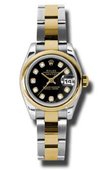 Rolex Datejust Ladies 179163 bkdo 26mm Steel and Yellow Gold
