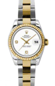 Rolex Datejust Ladies 179173 wado 26mm Steel and Yellow Gold
