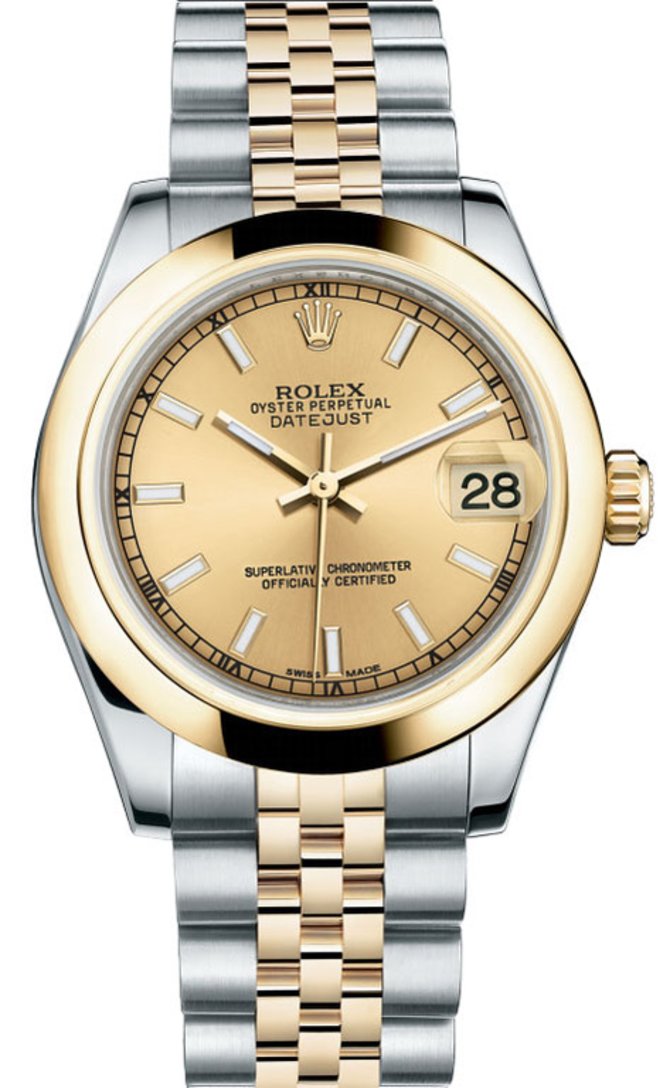 Rolex 178243 chij Datejust 31mm Steel and Yellow Gold
