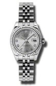 Rolex Datejust Ladies 179174 scaj 26mm Steel and White Gold