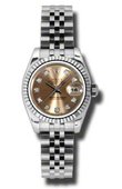 Rolex Datejust Ladies 179174 pdj 26mm Steel and White Gold