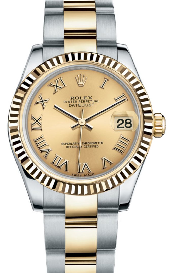 Rolex 178273 chro Datejust 31mm Steel and Yellow Gold