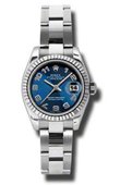 Rolex Datejust Ladies 179174 blcao 26mm Steel and White Gold