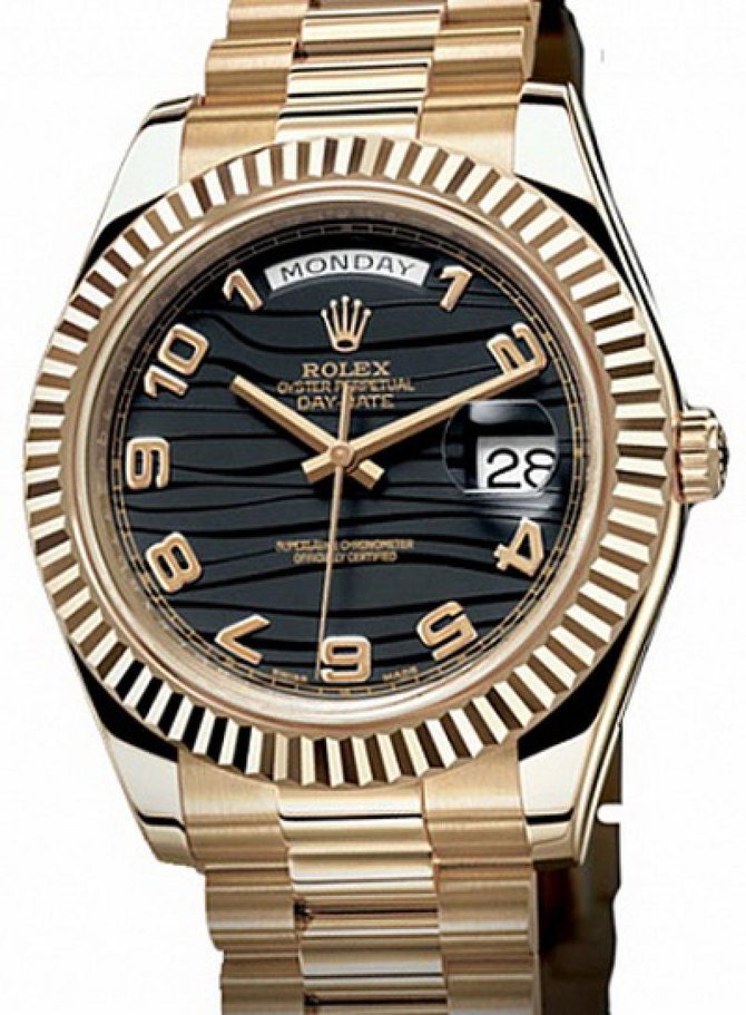 Rolex 218238 black Day-Date Yellow Gold - фото 1