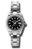 Rolex Datejust Ladies 179174 bkso 26mm Steel and White Gold