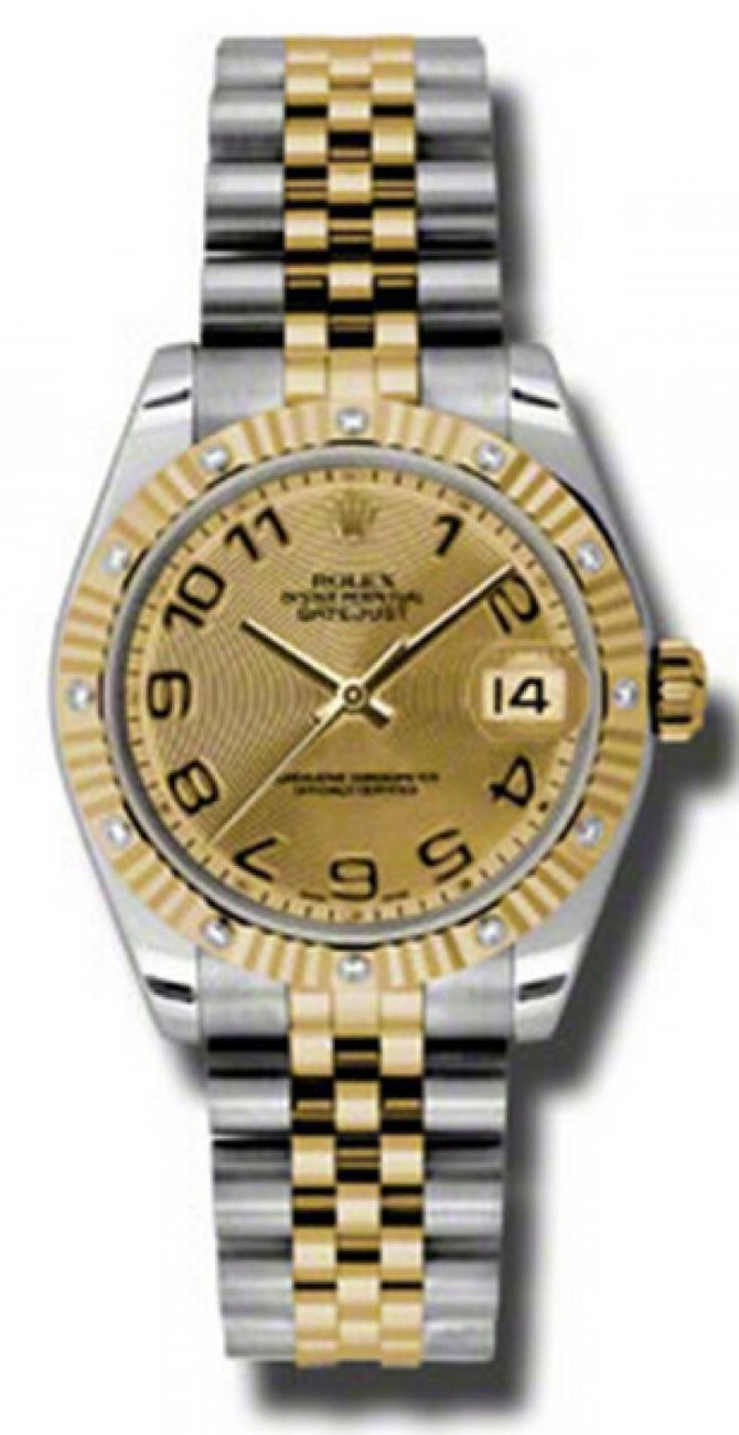 Rolex 178313 chcaj Datejust 31mm Steel and Yellow Gold - фото 1