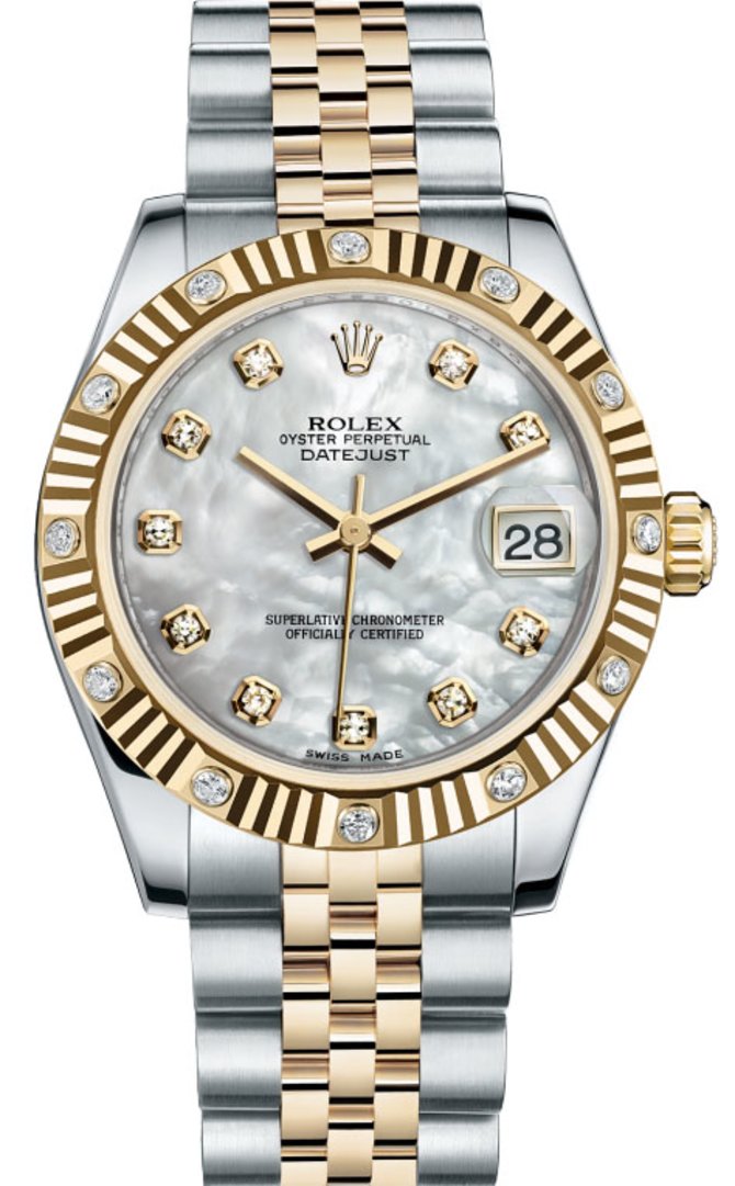 Rolex 178313 mdj Datejust 31mm Steel and Yellow Gold