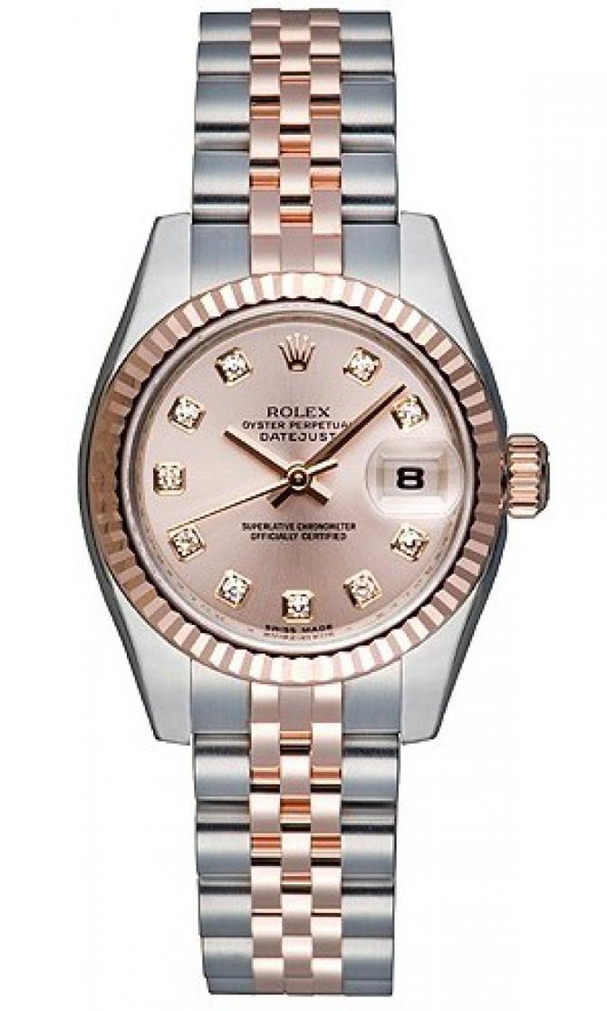 Rolex 179171 Pink MOP D Datejust Ladies 26mm Steel and Everose Gold - фото 1