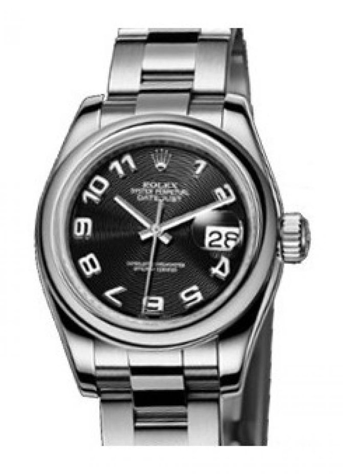 Rolex 179160 Black Datejust Ladies 26mm Steel - фото 1